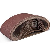 Conjunto De 3 Peças De Cintas De Lixa De Óxido De Alumínio 4X24 Polegadas Para Lixadeiras,