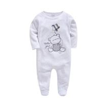 Conjunto De 3 Peças De Macacão De Manga Longa Para Bebês Meninas Com Design De Bolinhas, Roupas