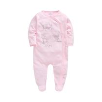Conjunto De 3 Peças De Macacão De Manga Longa Para Bebês Meninas Com Design De Bolinhas, Roupas