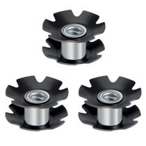 Conjunto De 3 Peças De Porcas Estrela Para Direção De Garfo De Bicicleta De Montanha 28.6mm