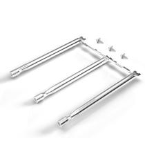 Conjunto de 3 peças de tubos de queimador de grelha 304 em aço inoxidável de 46 cm