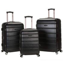 Conjunto de 3 peças expansível Luggage Rockland Melbourne Hardside Conjunto de 3 peças expansível Luggage Rockland Melbourne Hardside