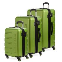 Conjunto de 3 peças expansível para bagagem SwissGear 7366, verde