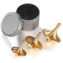 Conjunto de 3 peças Fidget Spinners Hanaive Metal Brass Spinner Top