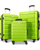 Conjunto de 3 peças Luggage Suitour Hard Shell com rodas giratórias e fechadura TSA Conjunto de 3 peças Luggage Suitour Hard Shell com rodas giratórias e fechadura TSA