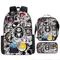 Conjunto de 3 peças Nightmares Before Christmas Jack Skellington Car