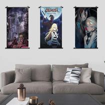 Conjunto de 3 peças para arte de parede em tela Angels of Death Zack 40x60cm Conjunto de 3 peças para arte de parede em tela Angels of Death Zack 40x60cm