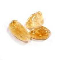 Conjunto de 3 Pedras Citrinas, Cristais e Pedras Preciosas