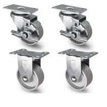 Conjunto de 3 polegadas da Industrial Casters Handsammu com capacidade de 4.635 kg