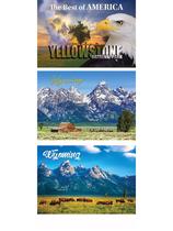 Conjunto de 3 postais Wyoming Yellowstone 13x18 cm Conjunto de 3 postais Wyoming Yellowstone 13x18 cm