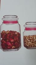 Conjunto de 3 Potes de Vidro Multiuso