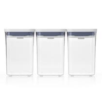 Conjunto de 3 Potes Quadrados Pop 2.0 OXO Conjunto de 3 Potes Quadrados Pop 2.0 OXO