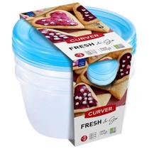 Conjunto De 3 Potes Redondos Litros Curver Keter