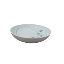 Conjunto de 3 Pratos para Sopa Porcelana Italiana Bugatti