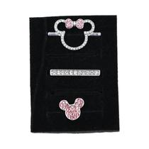 Conjunto De 3 Presilhas De Pulseira De Relógio Com Strass De Desenho Animado Adoráveis, Fecho De