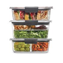 Conjunto de 3 Recipientes Rubbermaid Brilliance - Sem BPA