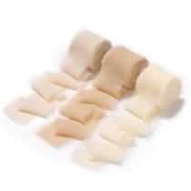 Conjunto de 3 rolos de fita de chiffon DORIS HOME de 3,8 cm x 6,4 m