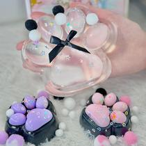 Conjunto de 3 Squeeze Toys Pawfect Tail Taba Squishy Cat Paw