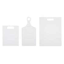 Conjunto de 3 Tábuas de Corte Farberware - Plástico Branco Conjunto de 3 Tábuas de Corte Farberware - Plástico Branco