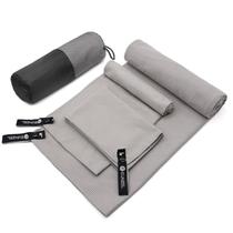 Conjunto de 3 tamanhos de microfibra Towel Eunzel Quick Dry Travel