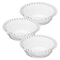 Conjunto de 3 Tigelas Bowl Cristal Pearl 250ml