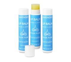 Conjunto de 3 tubos de protetor labial ALIDA PURE Vegan Lavender com óleo de abacate Conjunto de 3 tubos de protetor labial ALIDA PURE Vegan Lavender com óleo de abacate