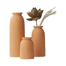 Conjunto De 3 Vasos De Cerâmica Boho Modernos, Pequenos, Para Decoração De Flores E Pampas, Para