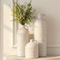 Conjunto de 3 vasos de cerâmica Firehold para decoração moderna de fazenda Conjunto de 3 vasos de cerâmica Firehold para decoração moderna de fazenda