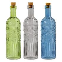 Conjunto de 3 vasos de vidro decorativos QRF Vintage Design (quentes)