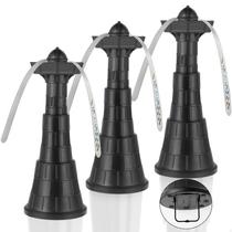 Conjunto de 3 Ventiladores de Mesa com Altura Ajustável