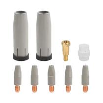 Conjunto De 30 Bicos De Soldagem Antiaderentes 24Kd, Pontas Condutoras De 0.8mm, 1.0mm, 1.2mm E