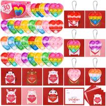 Conjunto de 30 chaveiros Heart Pop para crianças