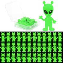 Conjunto de 30 Figuras Mini Alienígenas que Brilham no Escuro Conjunto de 30 Figuras Mini Alienígenas que Brilham no Escuro