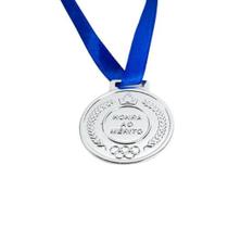 Conjunto De 30 Medalhas Fita Azul Honra Ao Mérito Campeonato 4,2cm