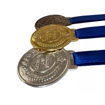 Conjunto De 30 Medalhas Fita Azul Honra Ao Mérito Campeonato 4,2cm
