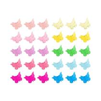 Conjunto De 30 Mini Presilhas De Cabelo Em Forma De Borboleta Brilhantes Acessórios Coloridos Para