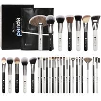 Conjunto de 31 Pincel de Maquiagem DuCare Panda Series com Estojo de Couro