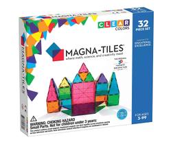 Conjunto de 32 peças - Construção Magnética - Telhas Magnéticas - Magna Tiles