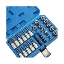Conjunto De 34 Peças De Soquetes Torx Estrela Macho E Fêmea Com Segurança E-Security, Ferramenta Conjunto De 34 Peças De Soquetes Torx Estrela Macho E Fêmea Com Segurança E-Security, Ferramenta