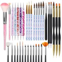 Conjunto de 35 Pincel e Canetas para Arte de Unhas Artdone Conjunto de 35 Pincel e Canetas para Arte de Unhas Artdone