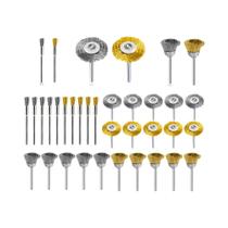 Conjunto De 36 Escovas De Latão Com Fio De Aço Para Ferramenta Rotativa Dremel, Acessórios De