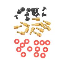 Conjunto De 36 Parafusos De Suporte De Latão Com Arruelas Isolantes Para Gabinete De PC, Placa-Mãe E Conjunto De 36 Parafusos De Suporte De Latão Com Arruelas Isolantes Para Gabinete De PC, Placa-Mãe E