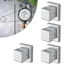 Conjunto de 4 Acabamentos Quadrados Cromados - Metal 100% Premium para Registro Padrão Deca