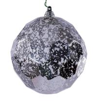 Conjunto de 4 Adornos Vickerman de Mercurio Plateado en Panal de 4.75 cm