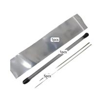 Conjunto De 4 Agulhas Para Miçangas Com Abertura Lateral Para Enfiar Fios De Miçanga Ferramenta Para