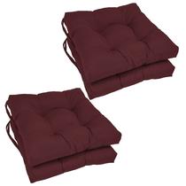 Conjunto de 4 almofadas de cadeira Blazing Needles 41x41x9 cm