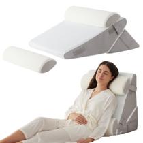 Conjunto de 4 Almofadas em Cunha Ruqmuis - Para Dormir Ortopedicamente