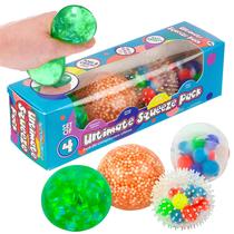 Conjunto de 4 Bolas Squishy Expressions Ultimate - Pack Squeeze