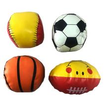Conjunto De 4 Bolinhas Didáticas Macias Para Crianças Futebol Basquete