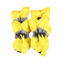 Conjunto De 4 Botas Impermeáveis Antiderrapantes Para Cães Com Sola Macia Para Filhotes E Gatinhos,